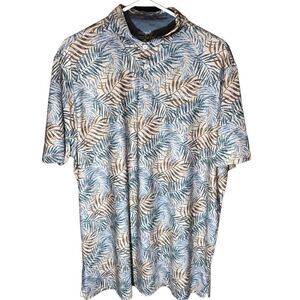 Simply Southern Mens Size 2XL Tropical vacation shirt camp button short sl